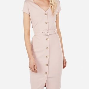 NWT Express belted front sheath dress - XS